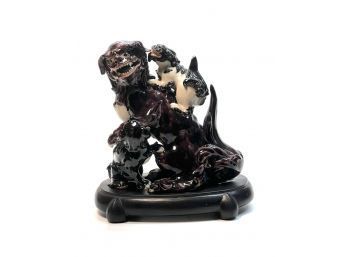 CHINESE PORCELAIN FOO DOG with CUB