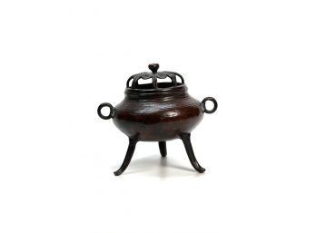 CHINESE BRONZE CENSOR with CHILONG