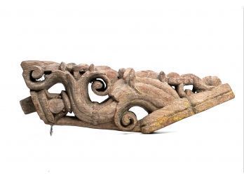 SOUTHEAST ASIAN BRACKET CARVED with FLORA
