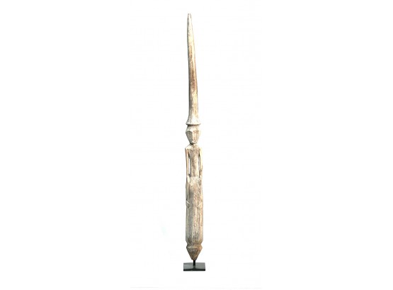 AFRICAN CARVED ELONGATED FIGURINE