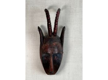 AFRICAN BAULE MASK with HORNS