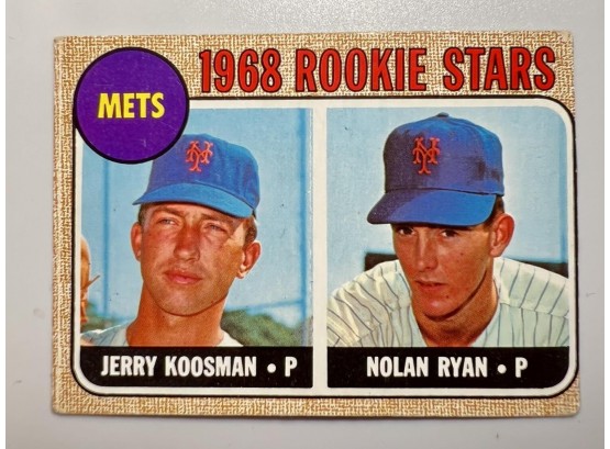1968 TOPPS METS ROOKIE STARS KOOSMAN & RYAN #177