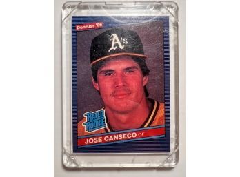 1986 DONRUSS JOSE CANSECO RATED ROOKIE #39