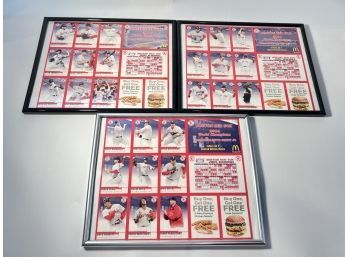 (3) RED SOX 2004 CHAMPION COMMEMORATIVE SHEETS
