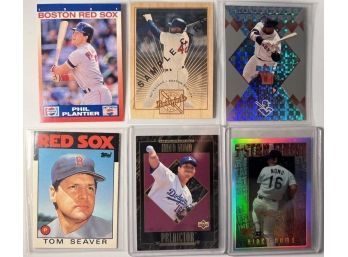 (6) CARD RED SOX/FORMER RED SOX LOT