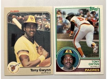 (2) CARD 1983 TONY GWYNN LOT