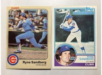 (2) CARD 1983 RYNE SANDBERG LOT