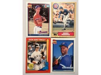 (4) CARD MLB LOT JONES, WHITEN, MADDUX, MATTINGLY