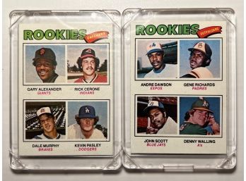 1977 TOPPS ROOKIE CATCHERS/OUTFIELDERS #'s 476/473