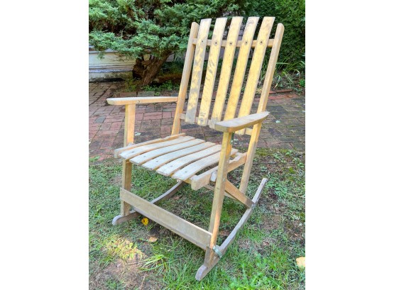 CANADIAN FOLDING MAPLE ROCKING CHAIR
