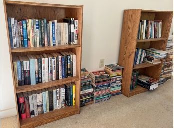 (2) STANDING BOOKCASES with BOOKS
