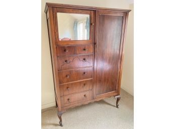 (5) DRAWER ARMOIRE / WARDROBE with MIRROR