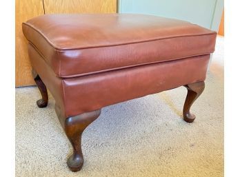 FOOTSTOOL With QUEEN ANNE STYLE LEGS