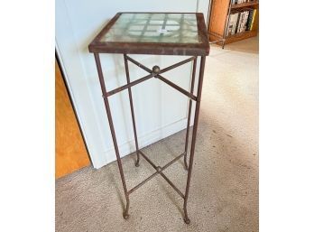 IRON STAND With GLASS TOP