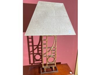 MODERNIST IRON TABLE LAMP