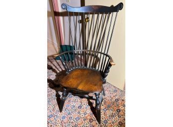 STRAW HILL COMB BACK WINDSOR ARM CHAIR