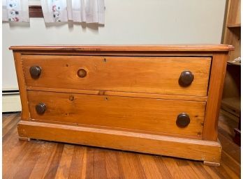 (2) DRAWER PINE LOW CHEST