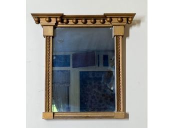 FEDERAL STYLE WALL MIRROR IN GOLD PAINT