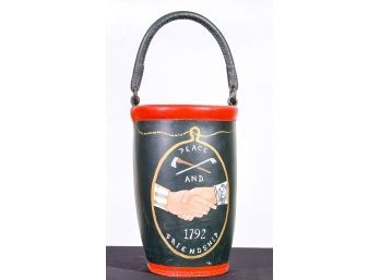 COMMEMORATIVE HAND PAINTED FIRE BUCKET
