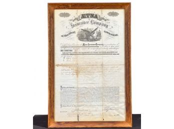 1874 AETNA INSURANCE POLICY NUMBER 23