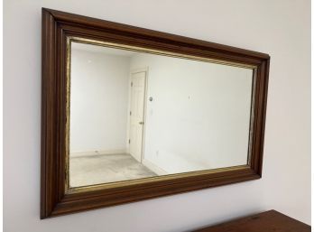 WALNUT MIRROR with GOLD LINER