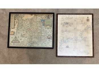 COPIES OF EARLY NEW ENGLAND & ENGLAND MAPS