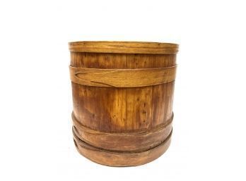 LARGE MAPLE FIRKIN with FINGER JOINTED HOOPS