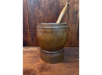 MAPLE MORTAR and PESTLE