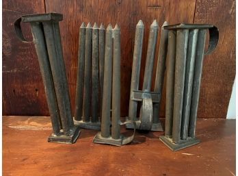 (5) TIN CANDLE MOLDS