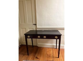 (20th c) HEPPLEWHITE STYLE (2) DRAWER CONSOLE