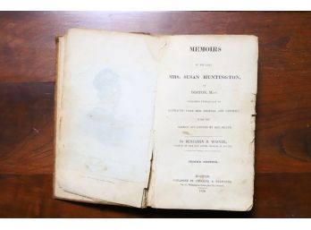 1826 MEMOIRS OF MRS. SUSAN HUNTINGTON