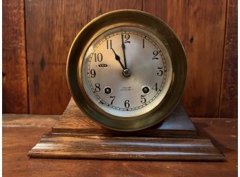 1975 CHELSEA SHIP'S BELL MANTLE CLOCK