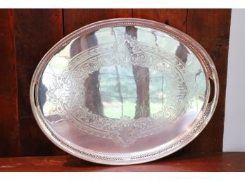 MARTIN HALL & CO SILVER PLATED RETICULATED TRAY