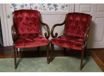 PAIR OF DUNCAN PHYFF INFLUENCED PARLOR CHAIRS