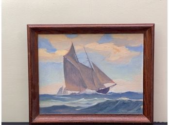 ROBERT SEARS BACON (B 1897) 'SHIPS AT SEA'