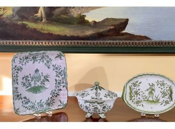 (3) PIECE SET OF FRENCH PORCELAIN