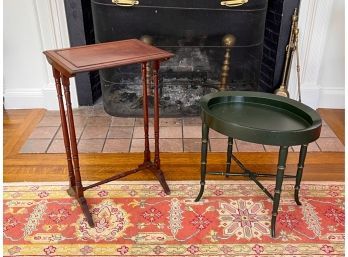 (2) NICE QUALITY DECORATIVE END TABLES