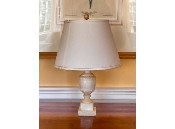 CARVED URN FORM MARBLE TABLE LAMP