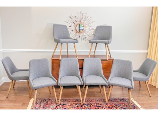 SET (8) MID CENTURY MODERN STYLE SIDE CHAIRS