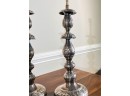 PAIR FINE QUALITY STERLING SILVER CANDLESTICKS