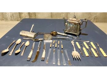 MISC LOT OF SILVER PLATED ITEMS
