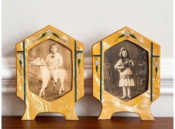 PAIR NICELY DECORATED EARLY 20th C PICTURE FRAMES