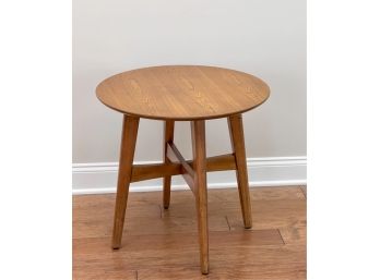ALLMODERN MID CENTURY STYLE ROUND TOP END TABLE