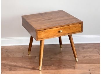 MID CENTURY MODERN STYLE (1) DRAWER END TABLE