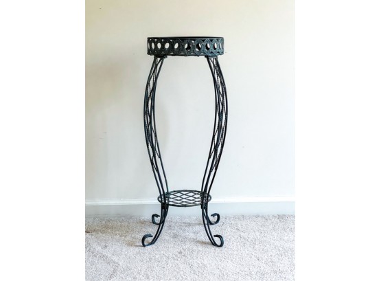 DECORATIVE WROUGHT IRON PLANT STAND