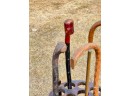 ARTS & CRAFTS CANE STAND w (5) WALKING IMPLEMENTS