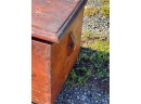 PAINTED (6) BOARD DOVETAILED BLANKET BOX
