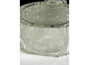 (2) FINE QUALITY MOLDED GLASS DECANTERS