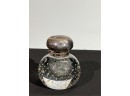 INKWELL w STERLING TOP & CIRCUS BEAR COVERED JAR