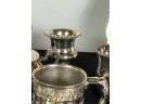 GENEROUS & INTERESTING GROUPING SILVER PLATE WARES